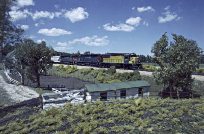 Model Railroader Photo of the Day: Chicago & North Western through rural Iowa