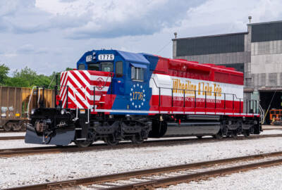 News photos: Wheeling & Lake Erie unveils U.S. 250th birthday locomotive (updated)