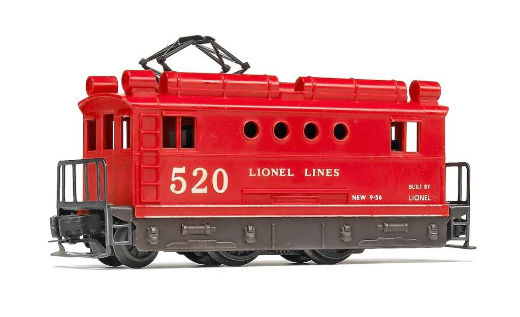 red model train