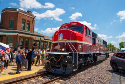 News photos: Lincoln (locomotive) in Springfield