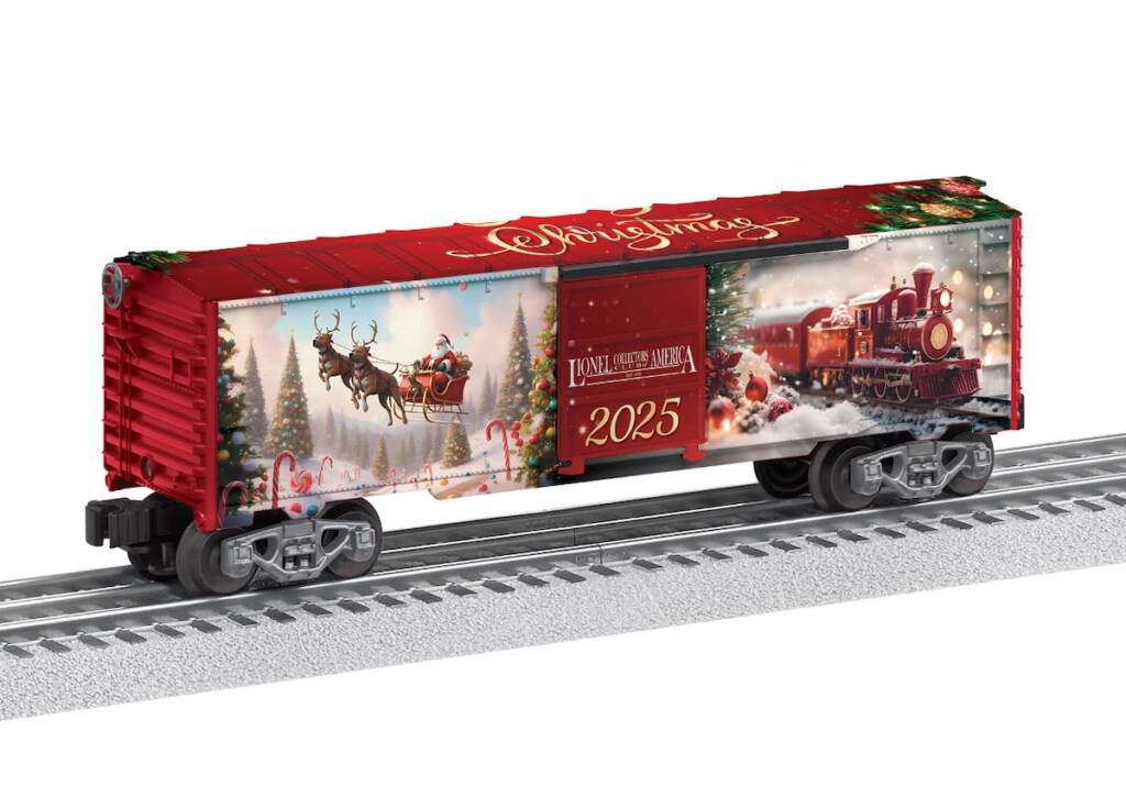 Christmas model boxcar