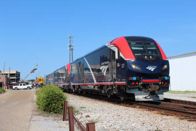Inaugural ‘Mardi Gras’ train brings out hundreds at stops along the Gulf Coast (with video) (updated)