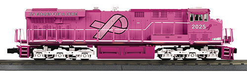 pink model locomotive
