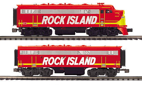 two silver diesel model locomotives