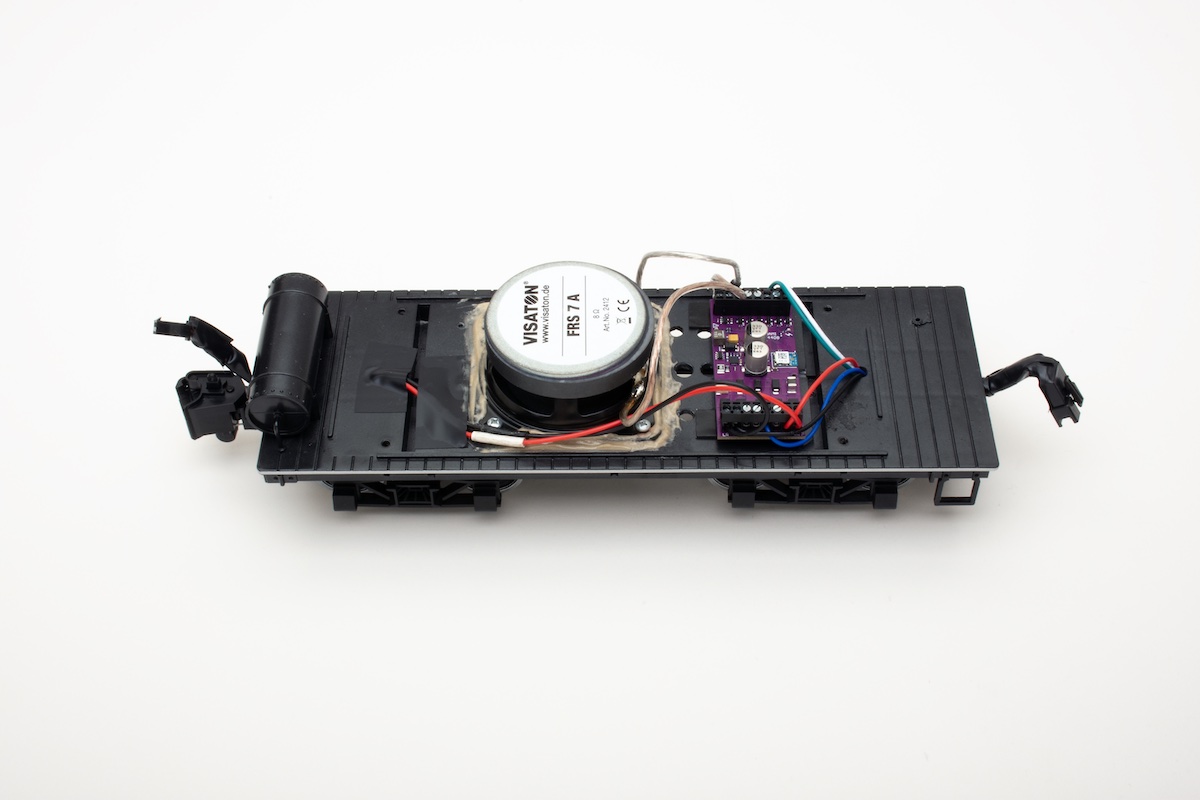 Interior of large scale tender with body removed