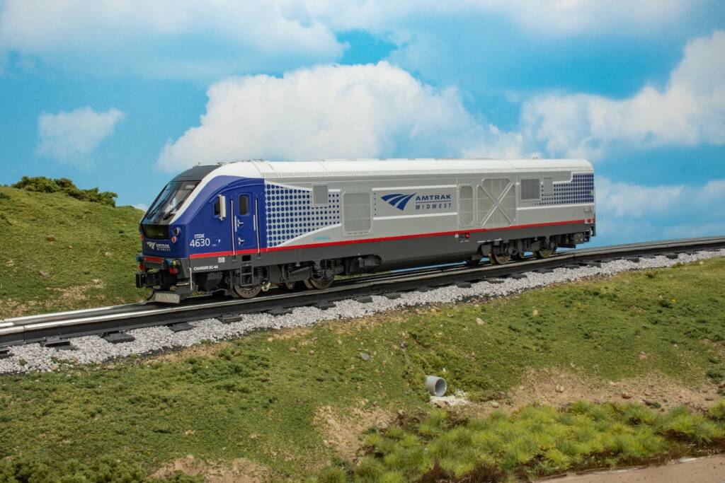 Beauty shot of O scale diesel locomotive model
