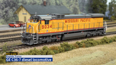 Rapido HO GE C36-7 diesel locomotive