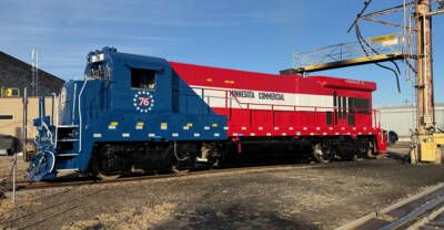 News photo: Minnesota Commercial introduces America 250 locomotive