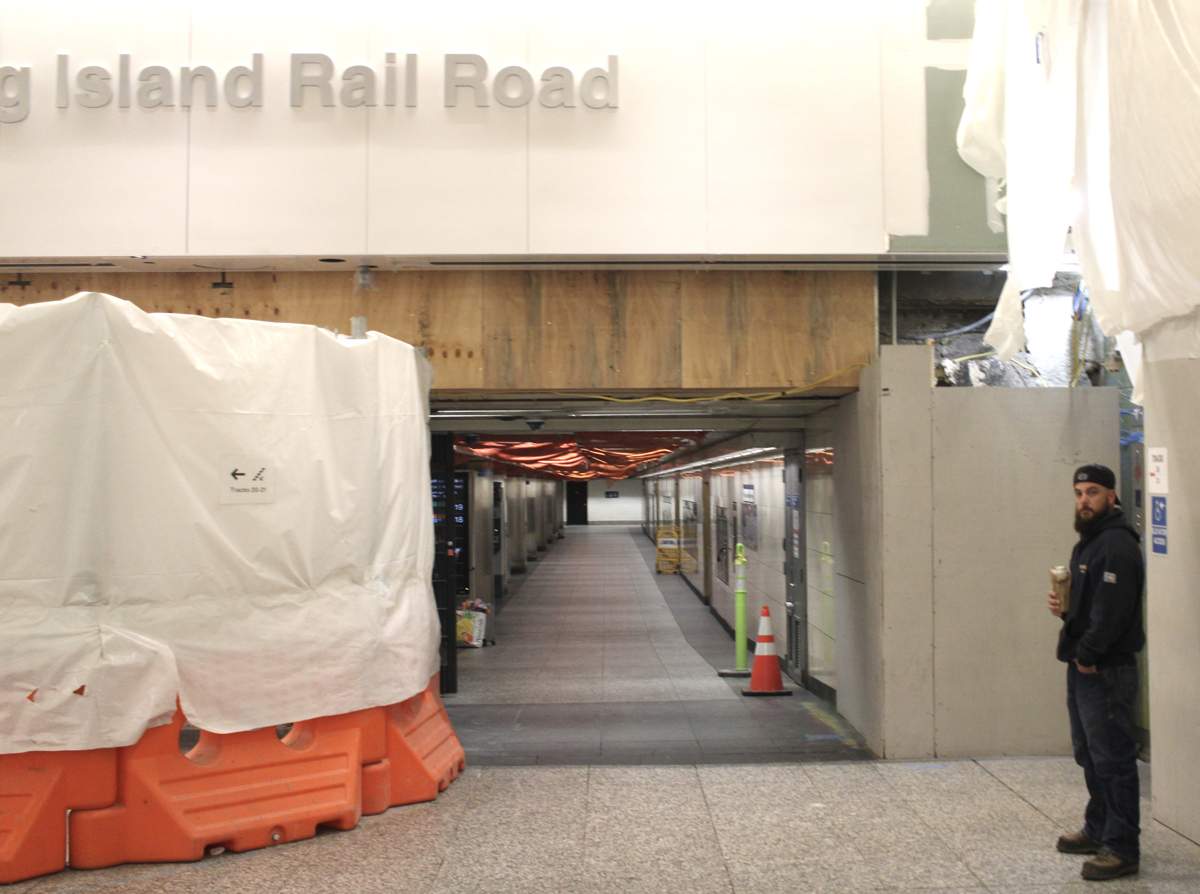 Hallways in train station