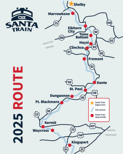 Detailed schedule released for CSX Santa Train