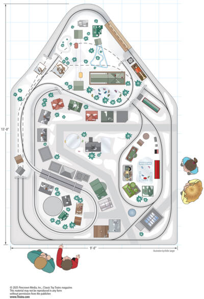 Bob and Diane Zwieg’s O gauge layout
