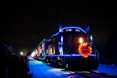 News photo: 2025 CPKC Holiday Train traversing Wisconsin (with video)