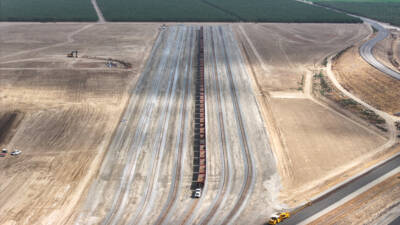 California high speed project marks completion of railhead facility