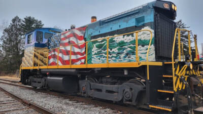 News photos: North Shore Railroad introduces unique America 250 locomotive