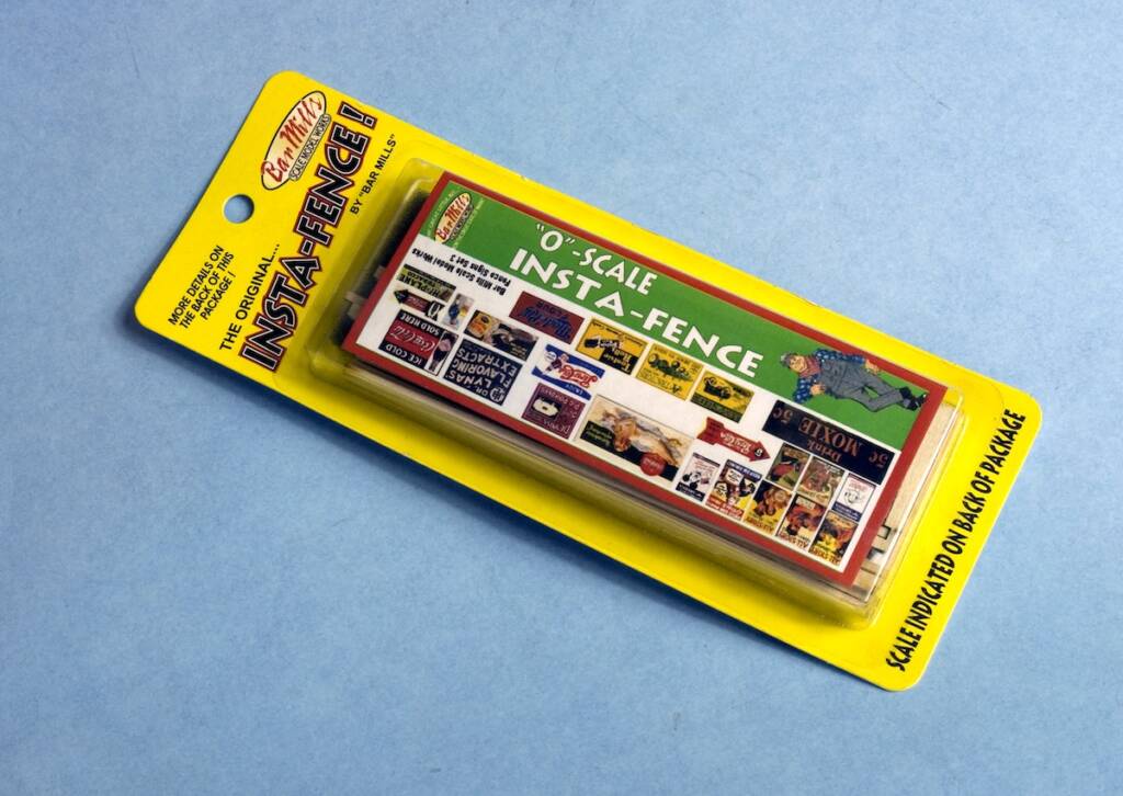 yellow package of model fencing