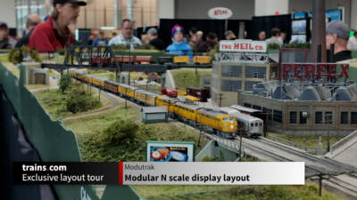 Trains.com Exclusive Layout Extra | Mini Modutrak N scale Display at Trainfest 2025