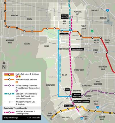 LA Metro officials approve Sepulveda Corridor subway plan