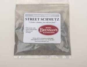 bag of gray powder with red logo