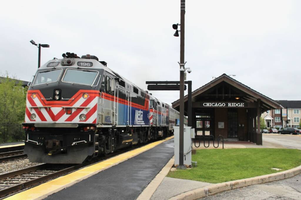Commuter train at station