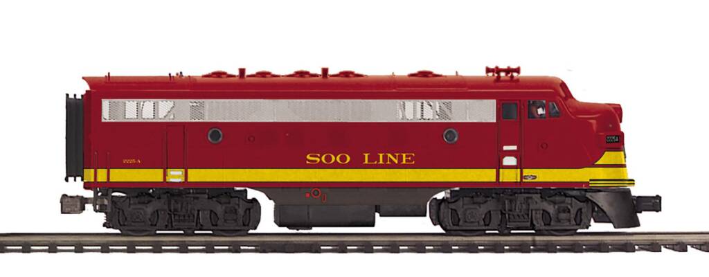 red and yellow model locomotive