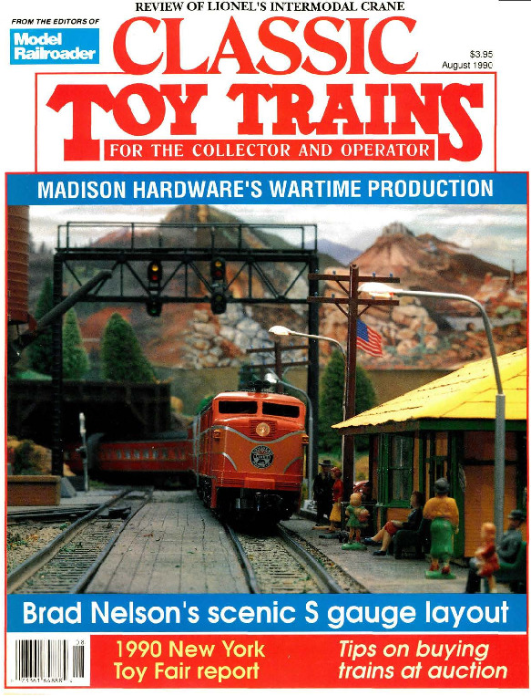 Classic Toy Trains, August 1990