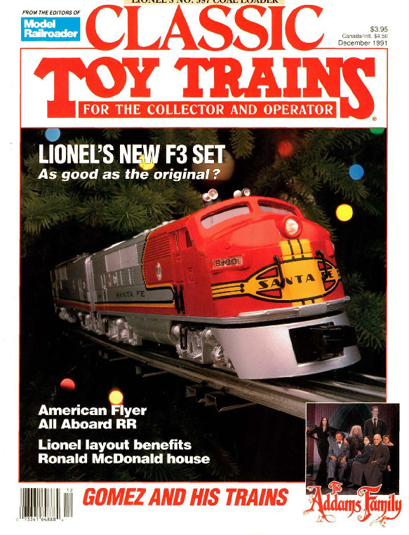 Classic Toy Trains, December 1991