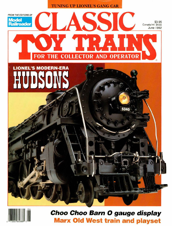 Classic Toy Trains, June 1992