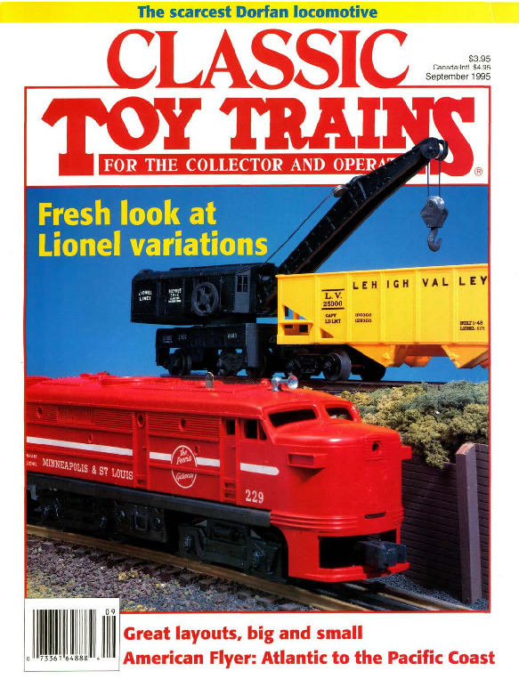 Classic Toy Trains, September 1995