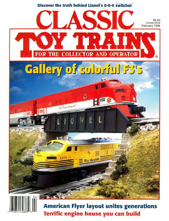 Classic Toy Trains, February 1996