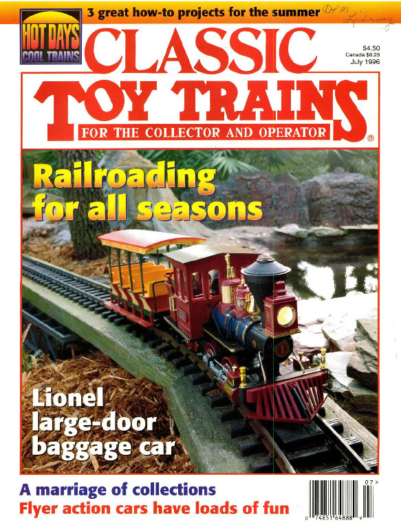 Classic Toy Trains, July 1996