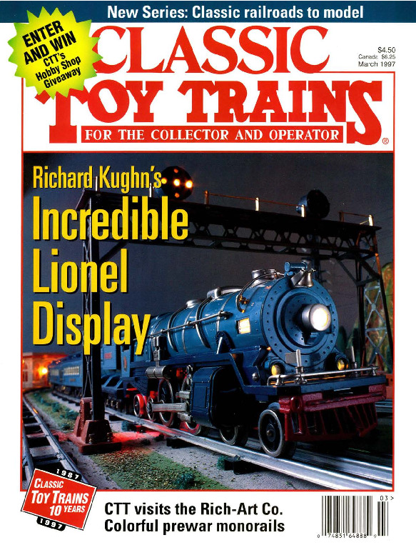 Classic Toy Trains, March 1997