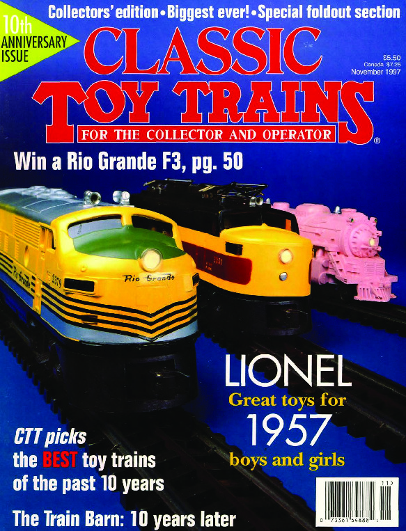 Classic Toy Trains, November 1997
