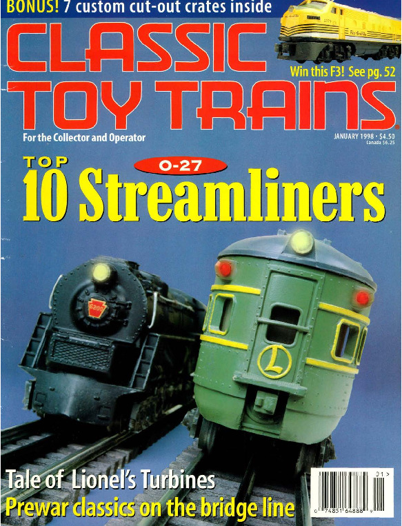 Classic Toy Trains, January 1998