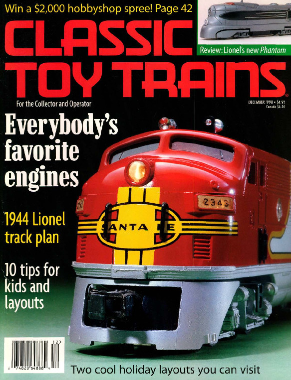 Classic Toy Trains, December 1998