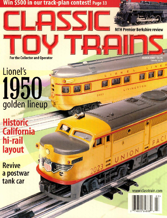Classic Toy Trains, March 2000