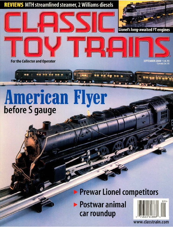 Classic Toy Trains, September 2000