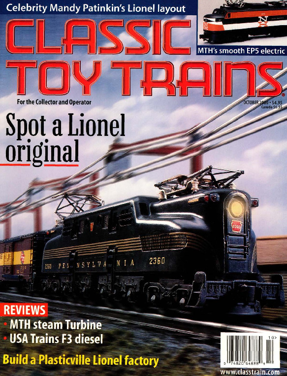 Classic Toy Trains, October 2000