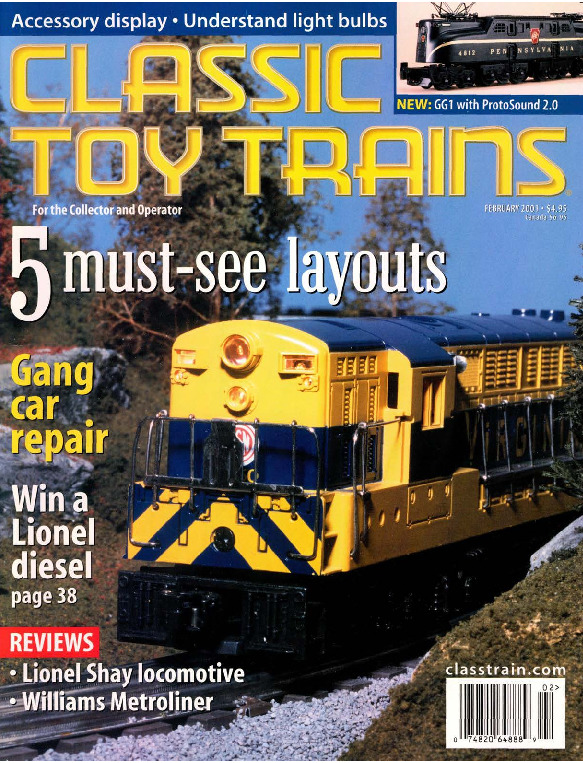 Classic Toy Trains, February 2001