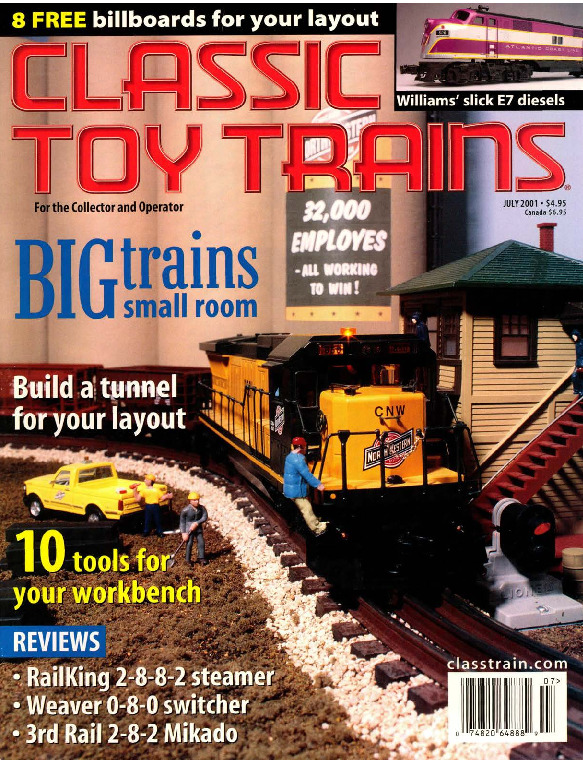 Classic Toy Trains, July 2001