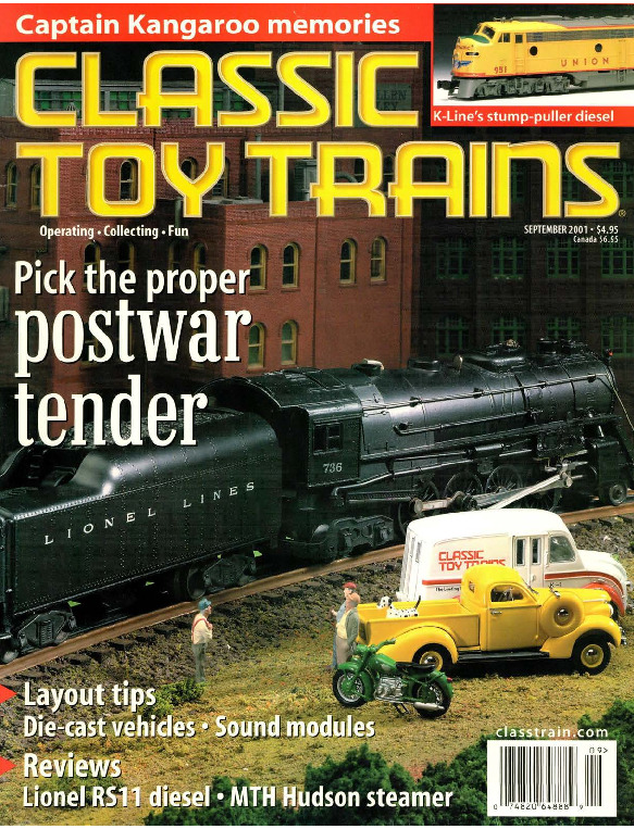 Classic Toy Trains, September 2001