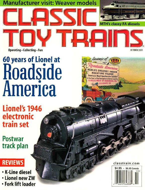 Classic Toy Trains, October 2001