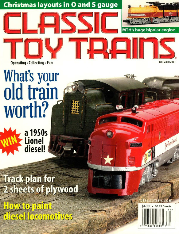 Classic Toy Trains, December 2001