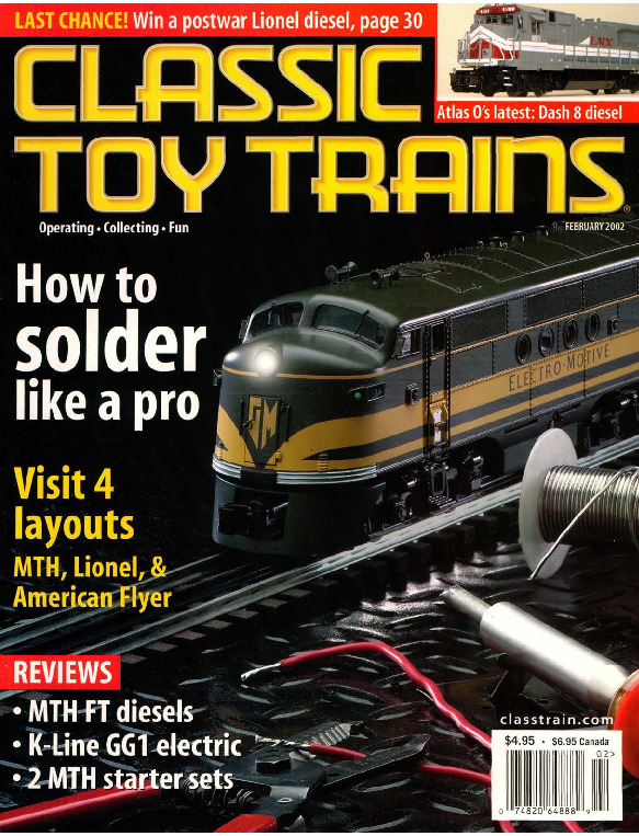 Classic Toy Trains, February 2002