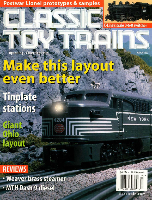 Classic Toy Trains, March 2002