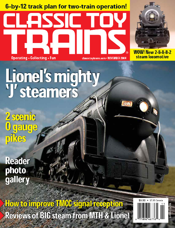 Classic Toy Trains, November 2004
