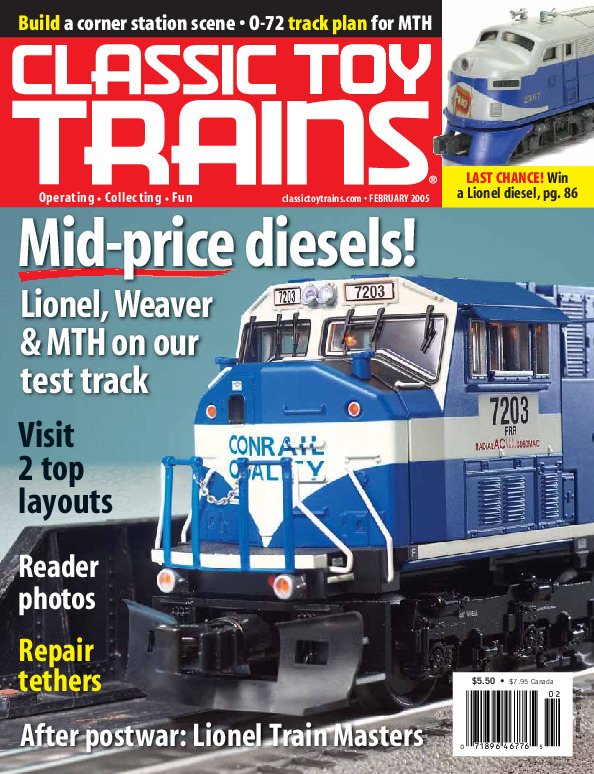 Classic Toy Trains, February 2005