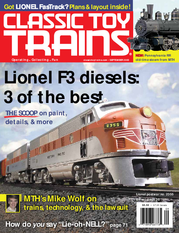 Classic Toy Trains, September 2005