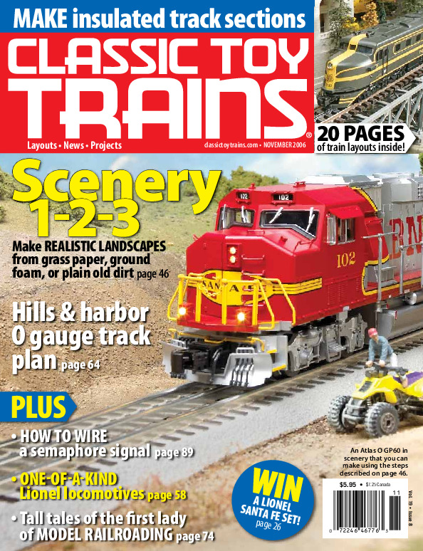 Classic Toy Trains, November 2006