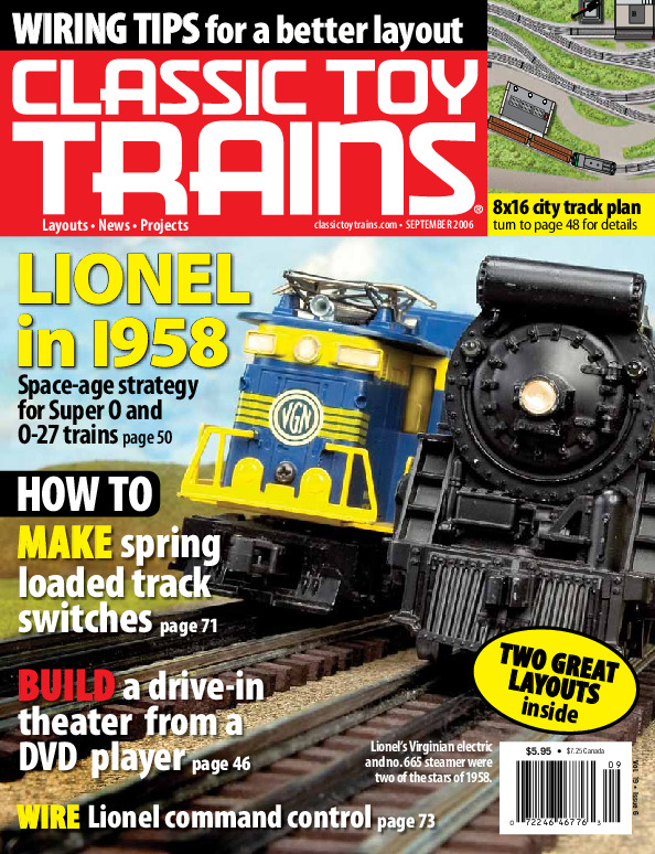 Classic Toy Trains, September 2006