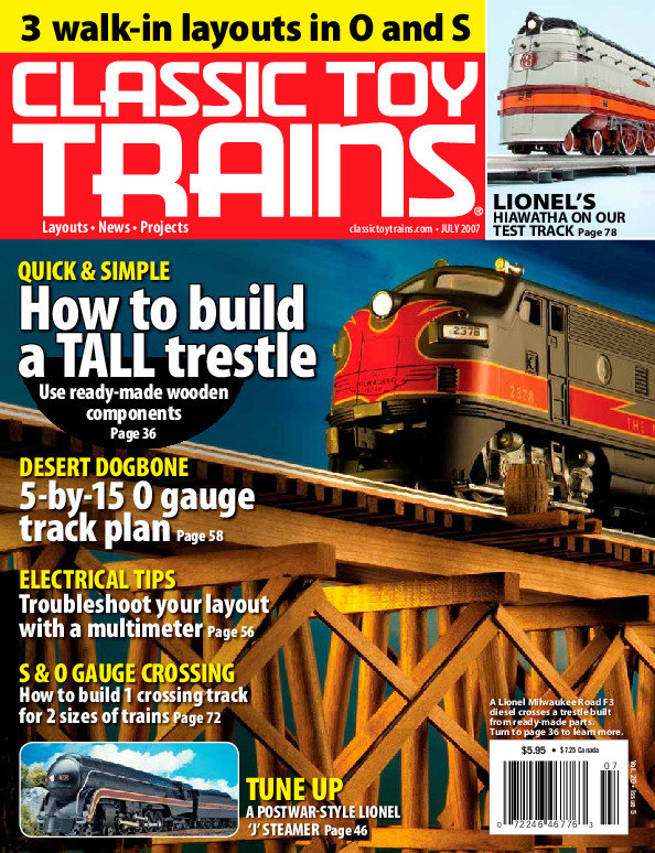 Classic Toy Trains, July 2007